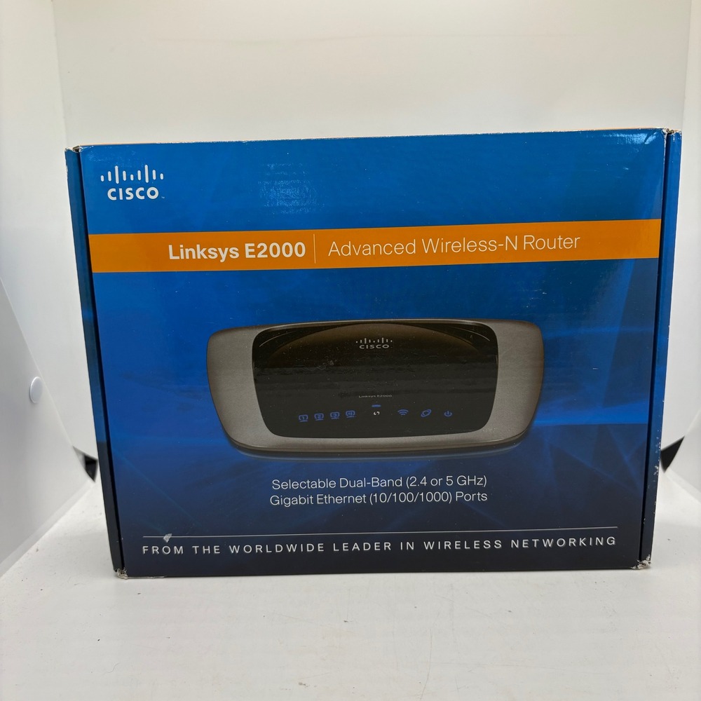 Cisco Linksys E2000 Advanced Wireless N Router Gigabit‎ Ethernet Dual Band